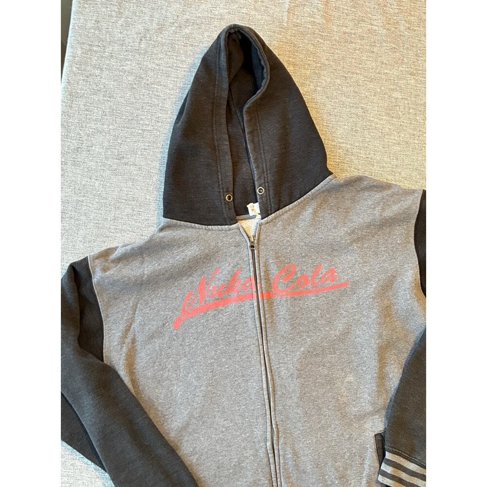 Limited Edition Fallout Nuka Cola 2XL Hoodie Sweatshirt 2015 Full Zip 2Tone Gray